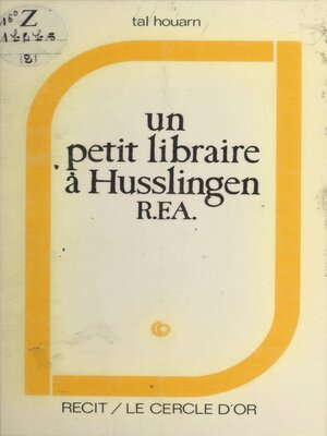 cover image of Un petit libraire à Husslingen (R.F.A.)